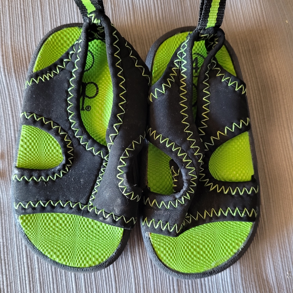 OP sandals & Koala kids dress shoes. Both sz 4 toddler.
